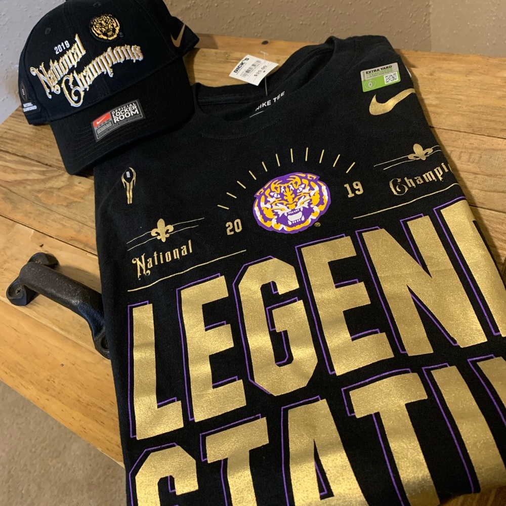 LSU NIKE CHAMPIONSHIP SHIRT AND HAT